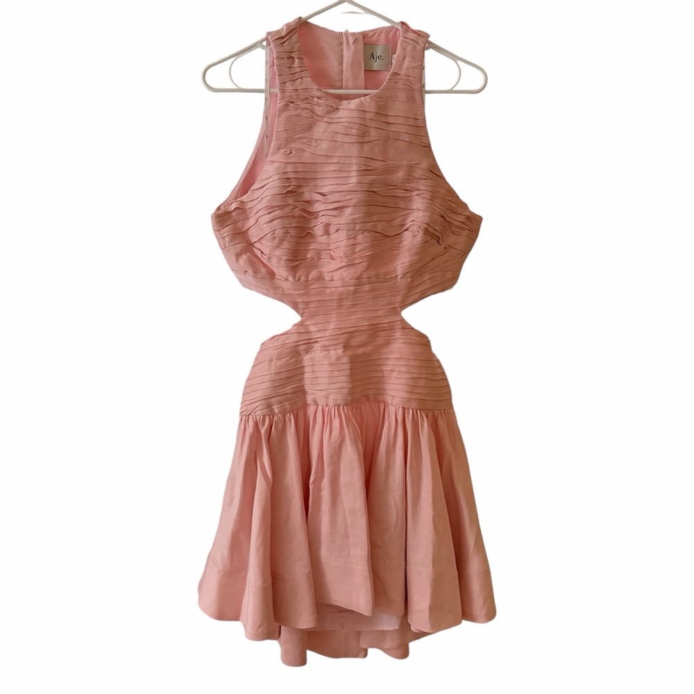 AJE Introspect Cut Out Mini Dress in Rose pink, AU12/US 8 - Picture 5 of 13